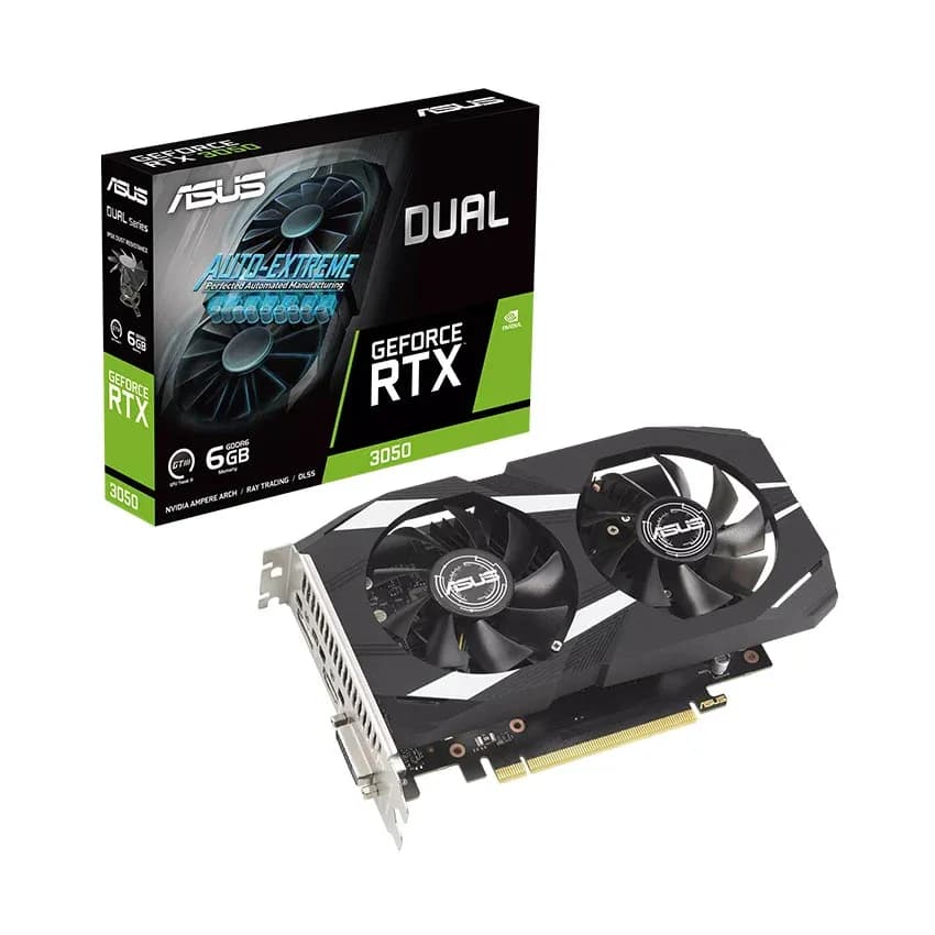 Card màn hình Asus DUAL-RTX 3050-6G