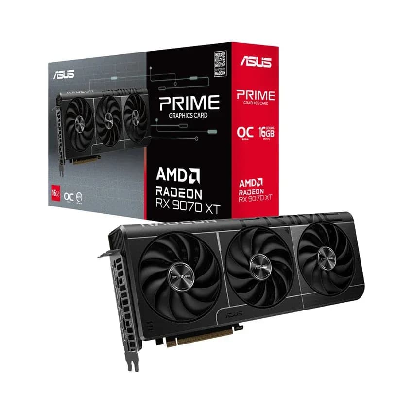 Card màn hình Asus PRIME RX 9070XT-O16G