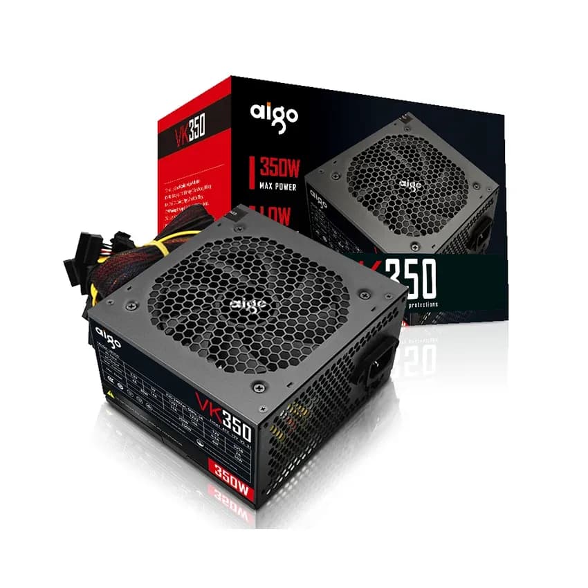 Nguồn máy tính AIGO VK350 - 350W (Màu Đen)