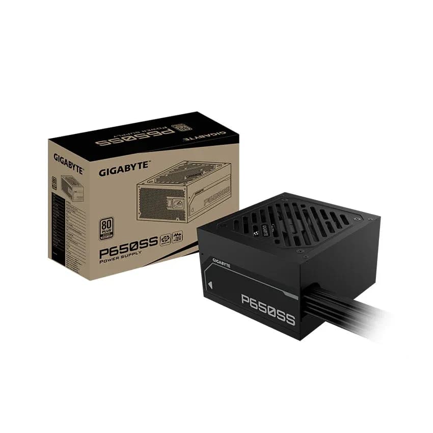 Nguồn máy tính GIGABYTE P650SS 650W (80 PLus Silver/Màu Đen)