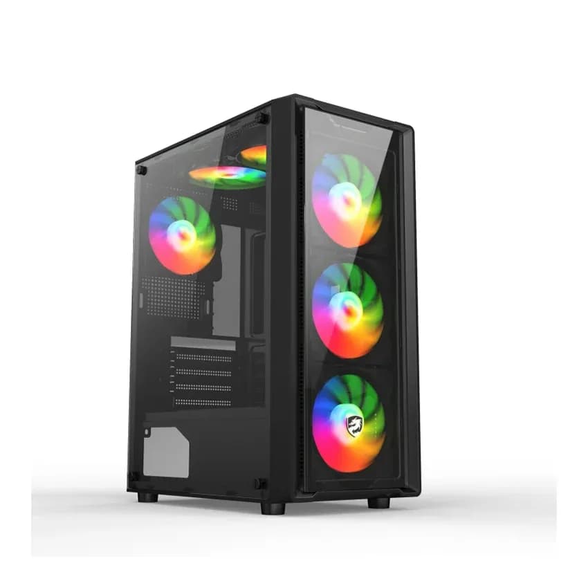 Vỏ Case VITRA CERES V305-G 3FRGB BLACK (Mid Tower/Màu Đen/ Kèm sẵn 3 Fan RGB)